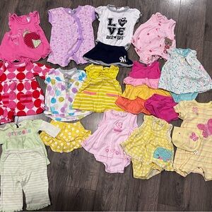 Assorted Baby Girl 0-3 Month Clothing Bundle